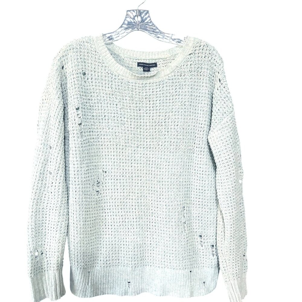 American Eagle Blue Loose Knit Sweater XS